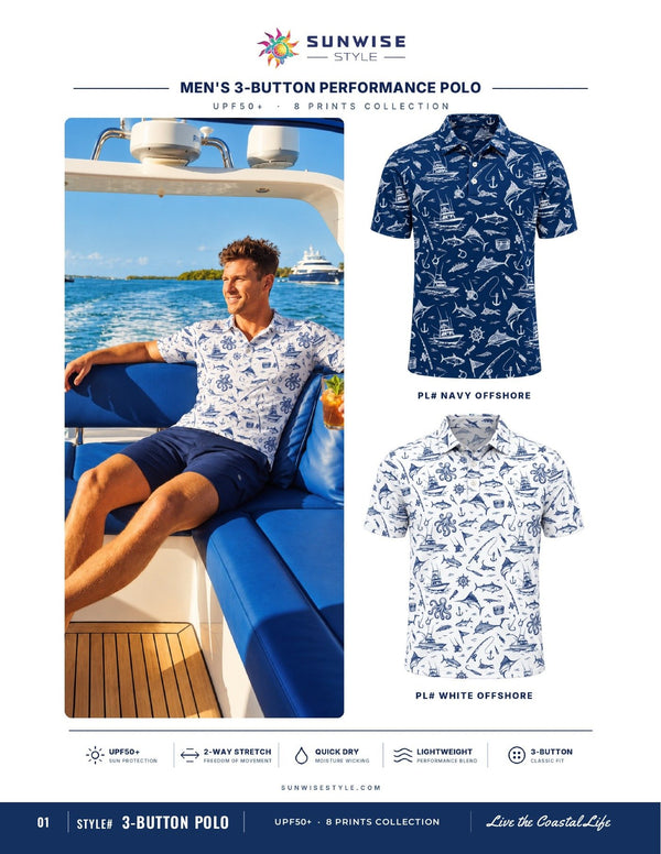 Sunwise Style Polos & Cabana Shirts
