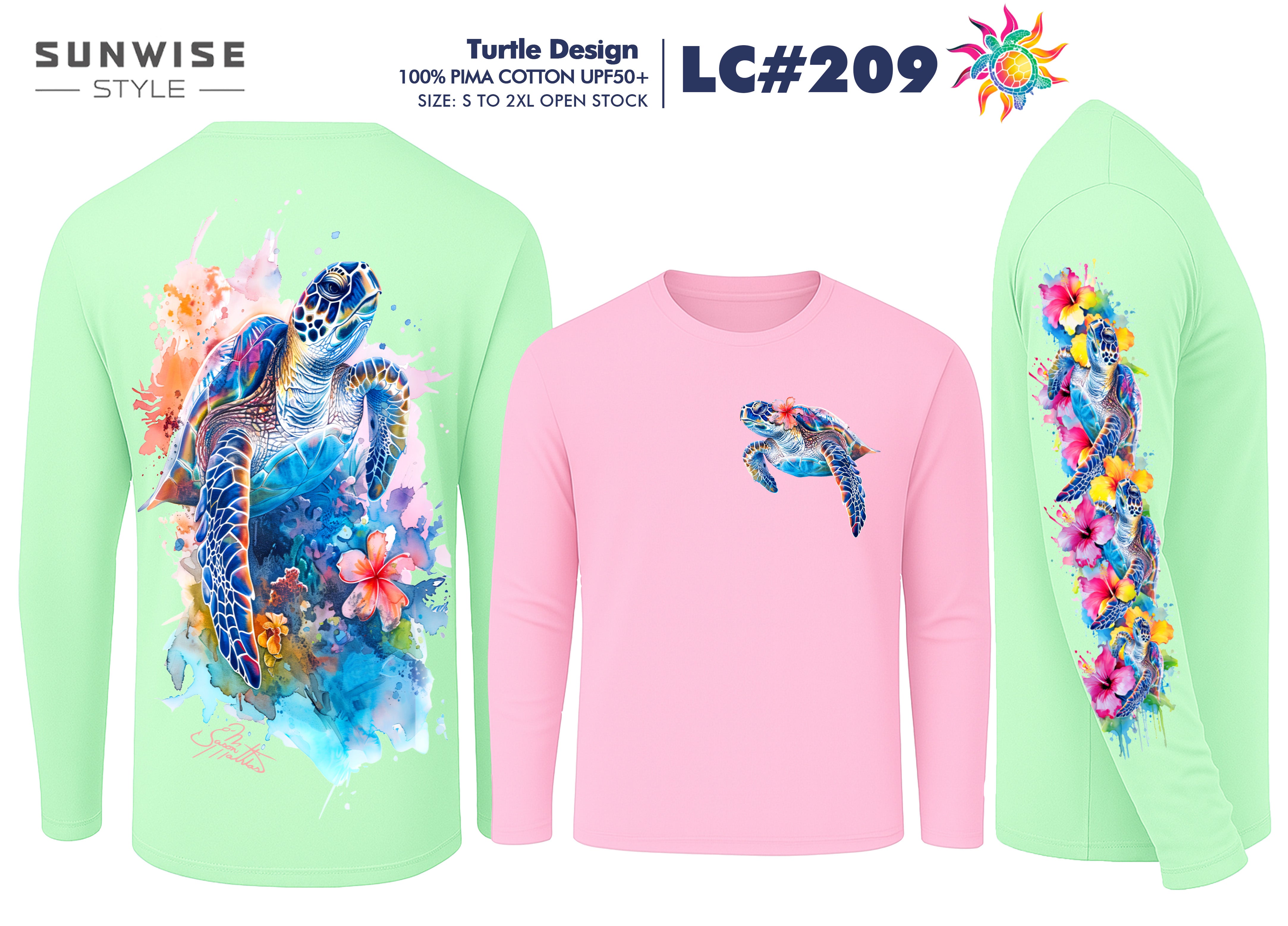 Long Sleeve Pima Cotton T-Shirts – Sunwise Style