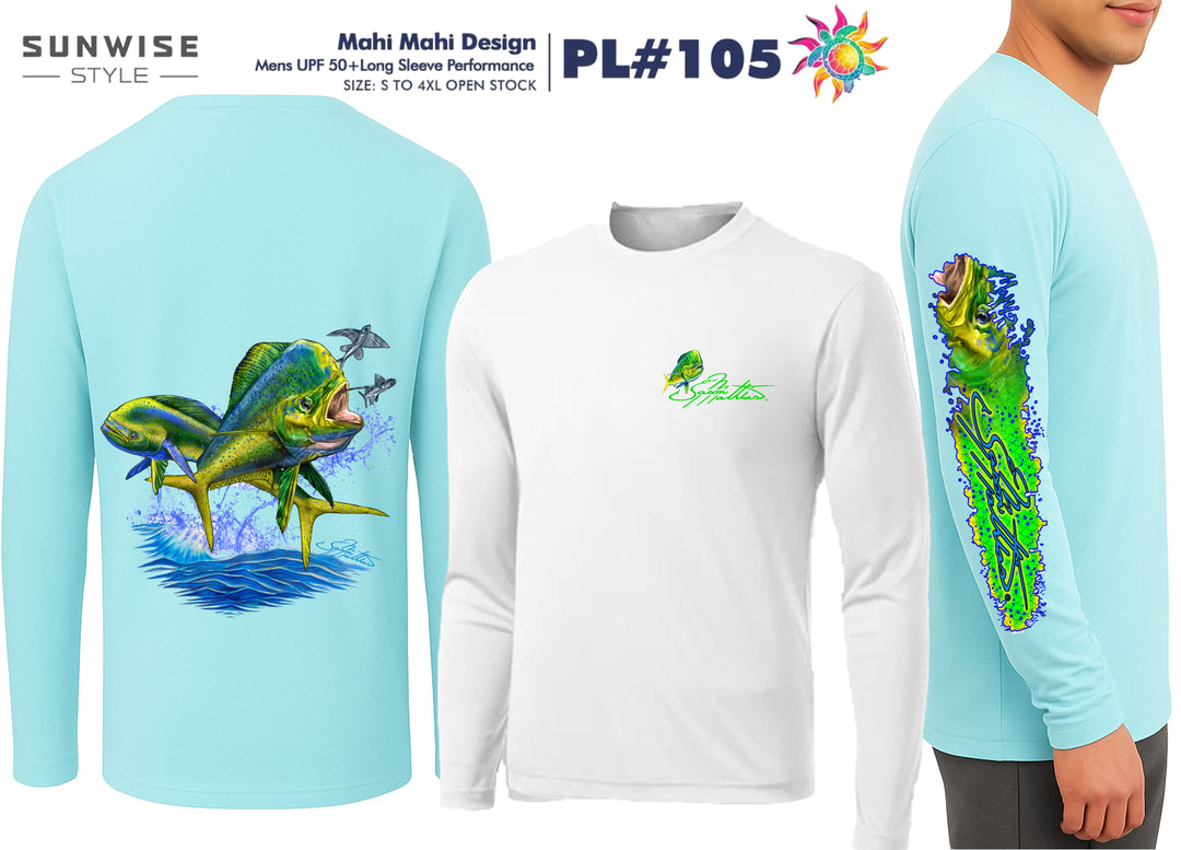 Nasngwam×SUNSHINE STUDIO TURQUOISE TOP Long Sleeve Performance Shirts – Sunwise Style
